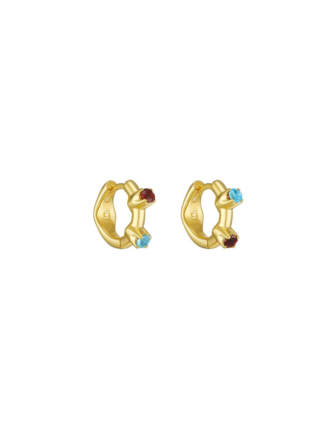 Avgvst x J.Kim Dual Tube Hoops Gold Vermeil