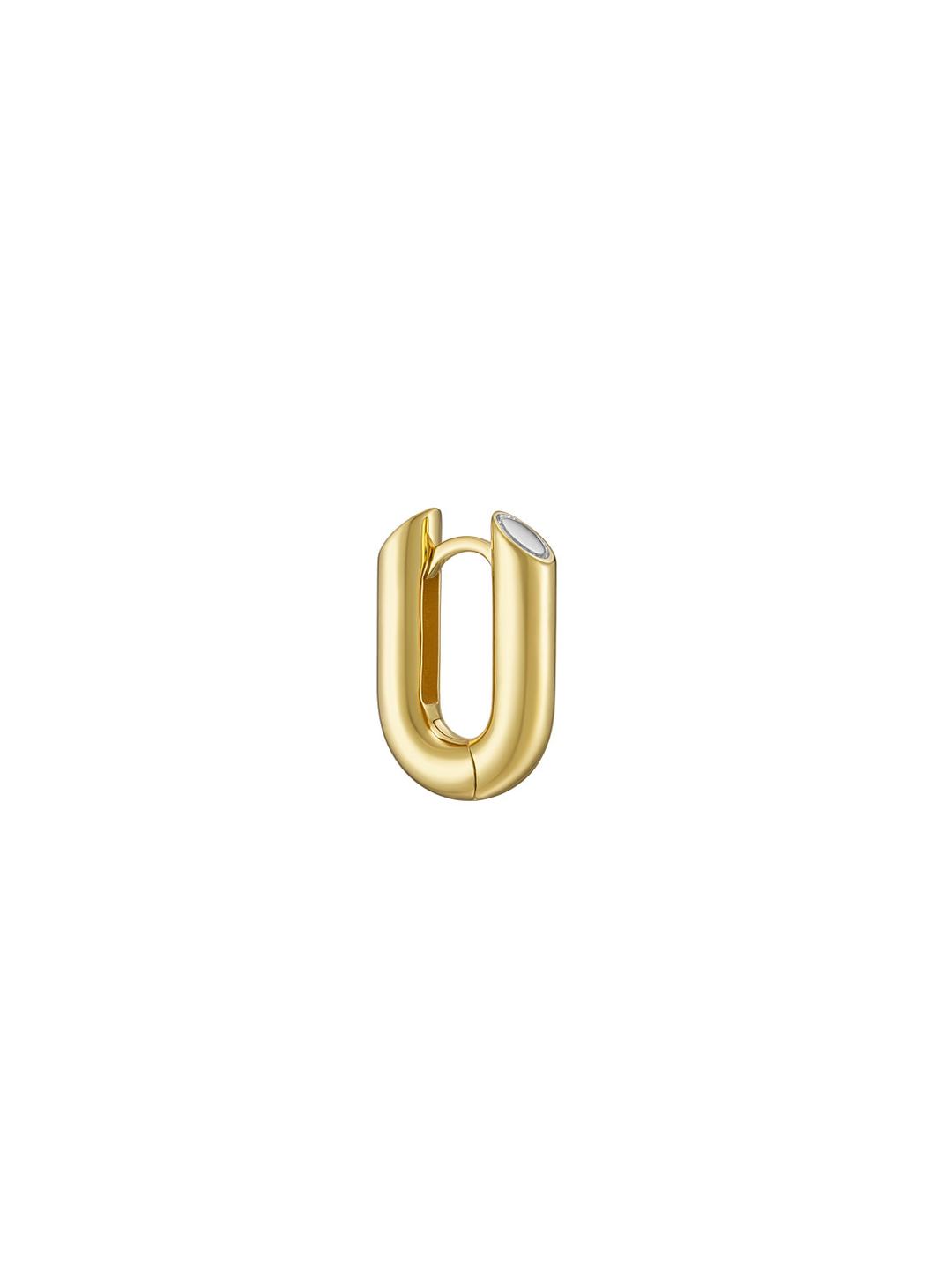 Stem Cut U-Earring Gold Vermeil