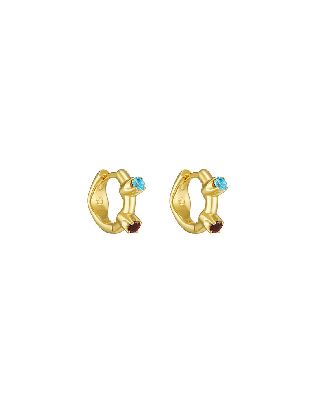 Avgvst x J.Kim Dual Tube Hoops Gold Vermeil