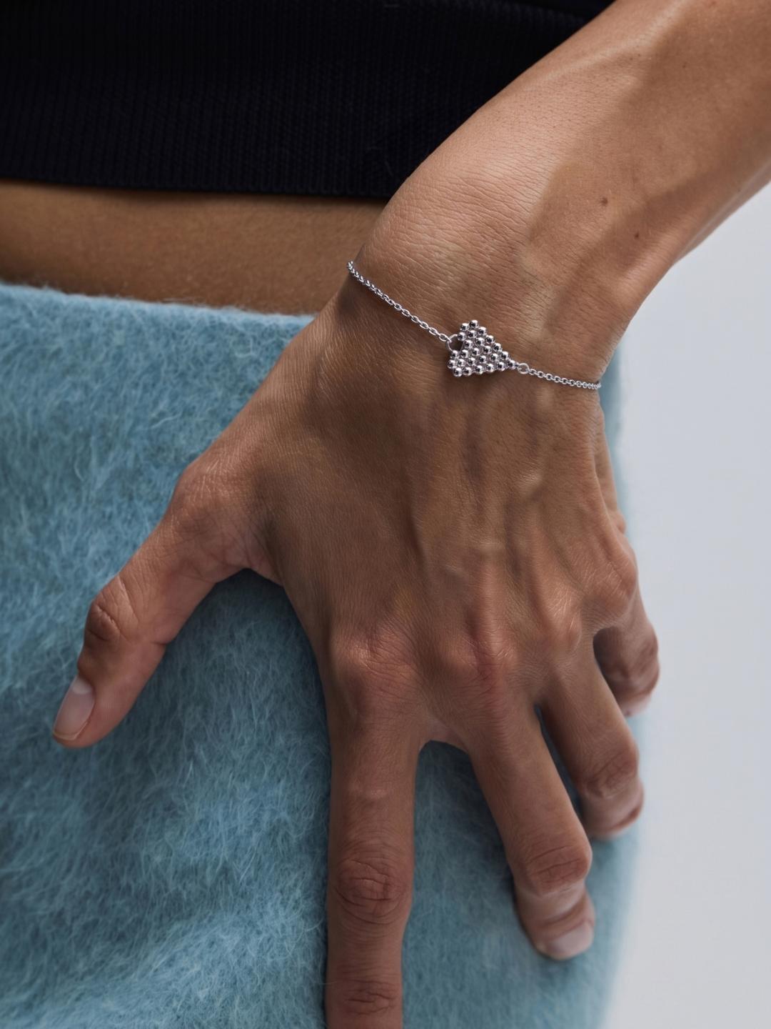 Beaded Heart Bracelet