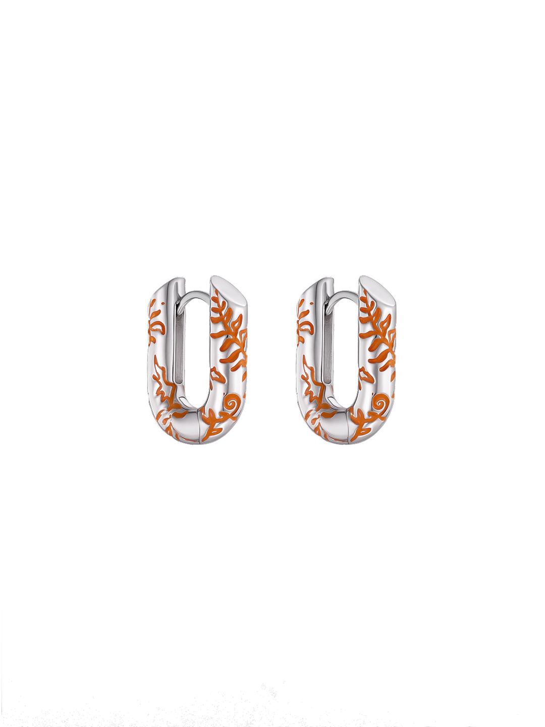 Fern U-earrings Jarman's Rust