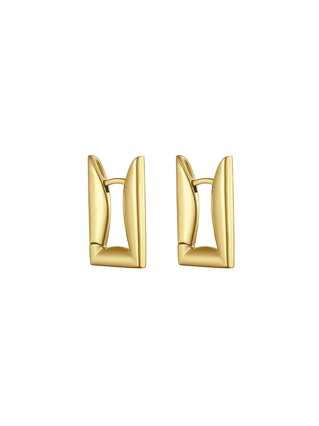 Second Contact Earrings Gold Vermeil