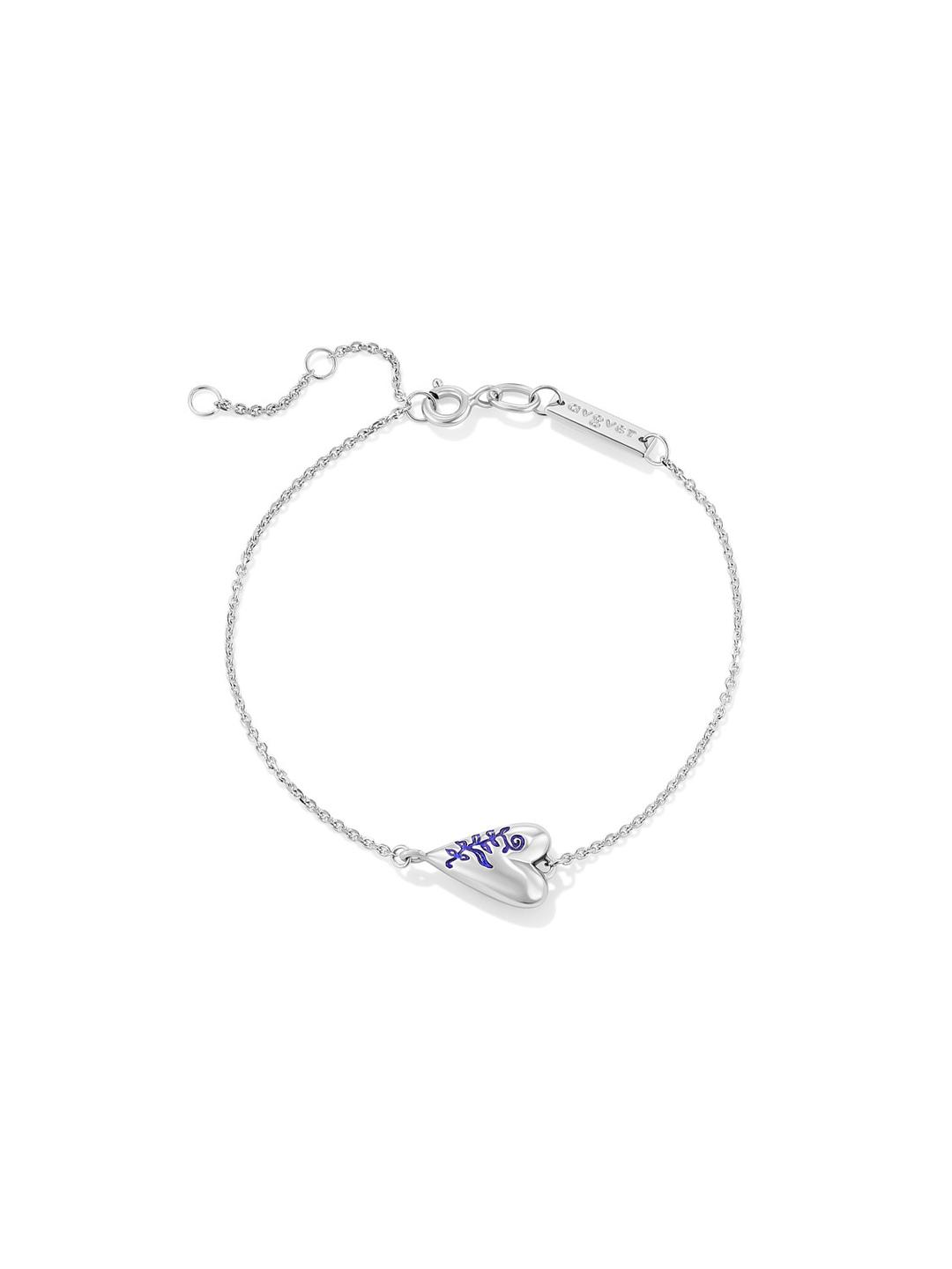 Fern Heart Bracelet Jarman's Blue