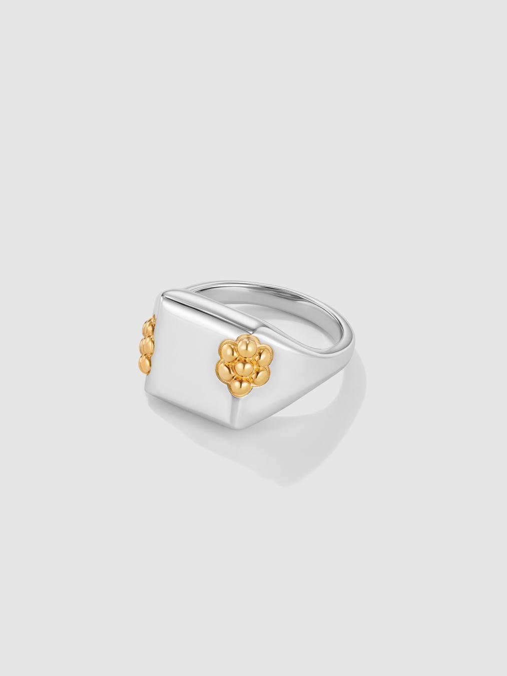 Beaded Flower Signet
