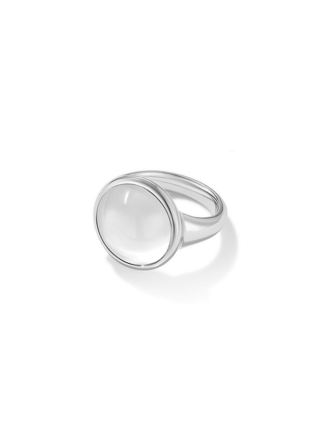 Rock Crystal Disc Ring