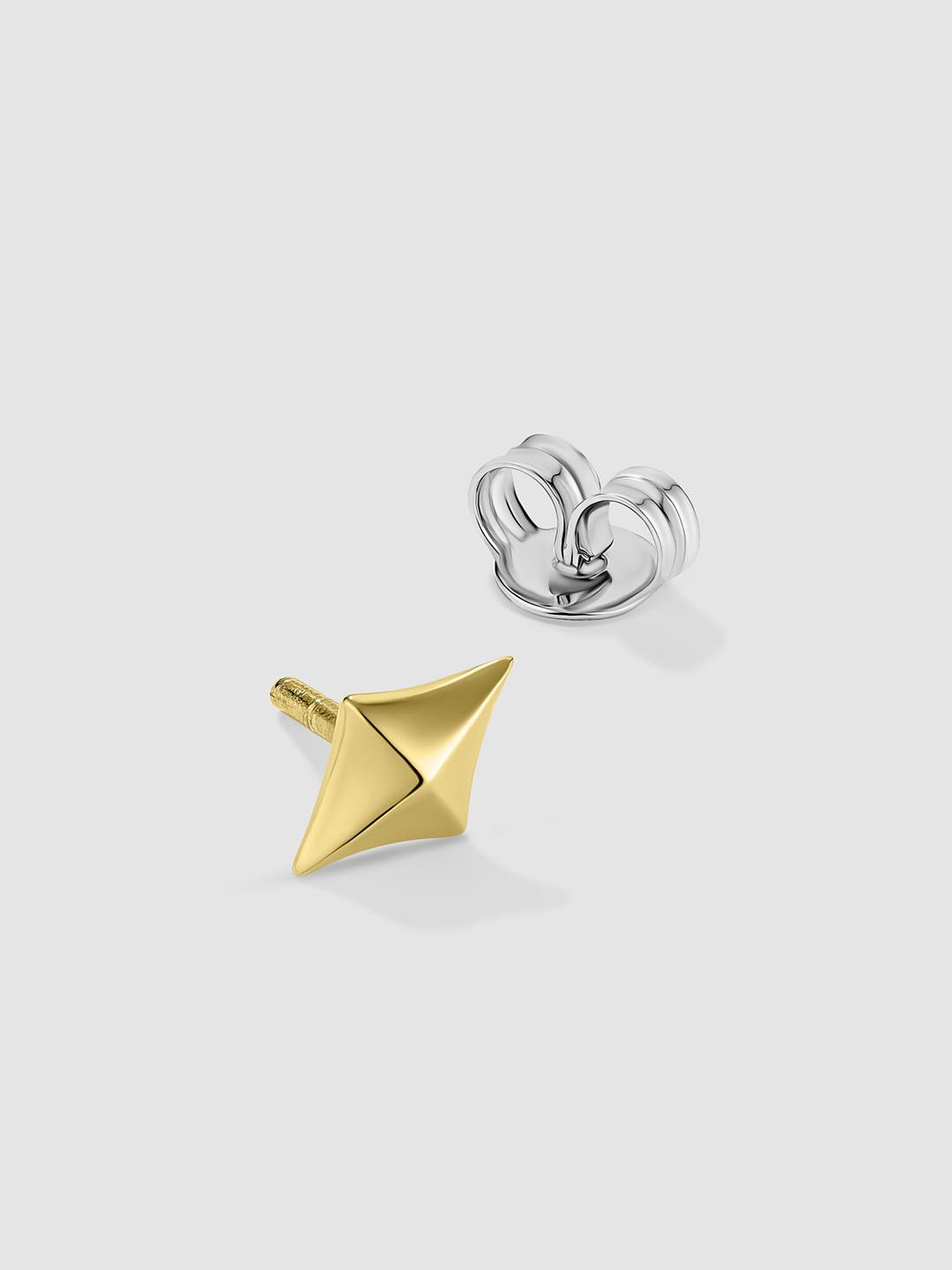 Sparkler Single Stud Gold Vermeil