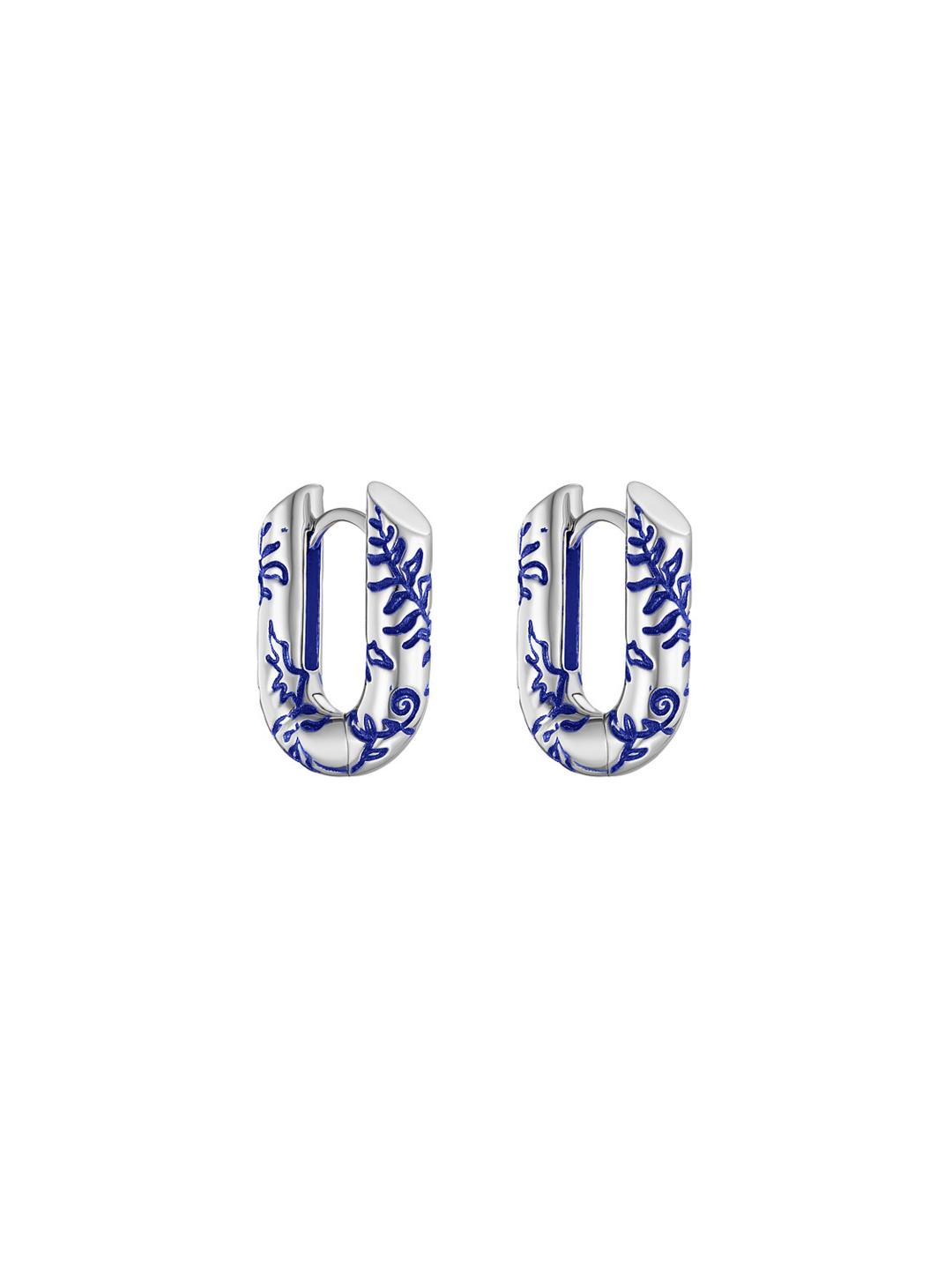 Fern U-earrings Jarman's Blue