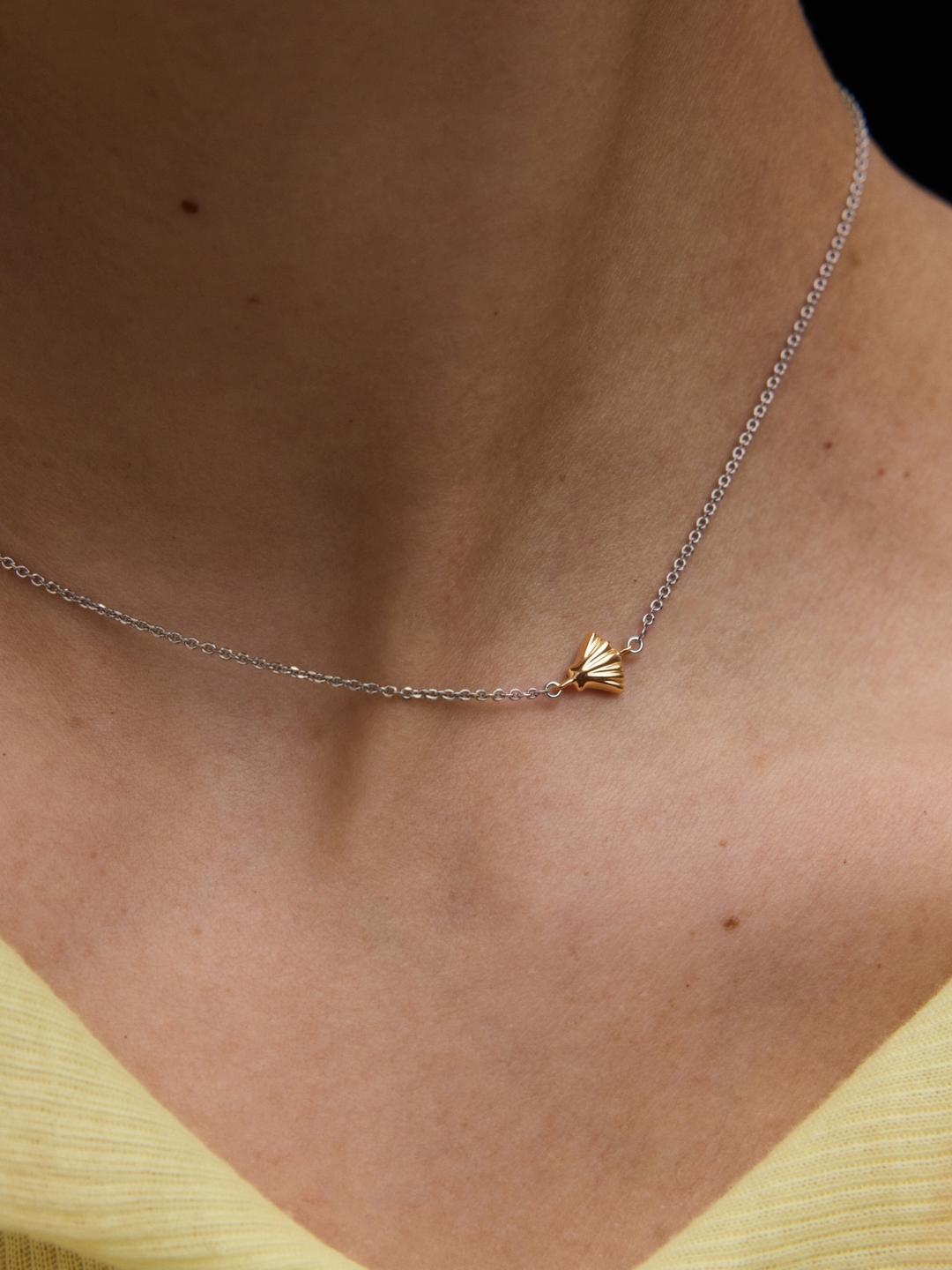 Double Gold Shell Necklace