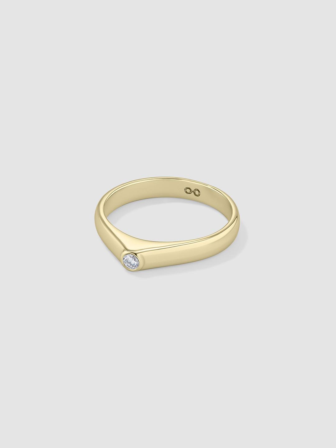 Stirrup Ring Yellow Gold