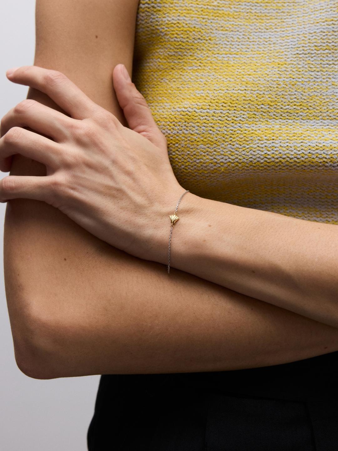Double Gold Shell Bracelet
