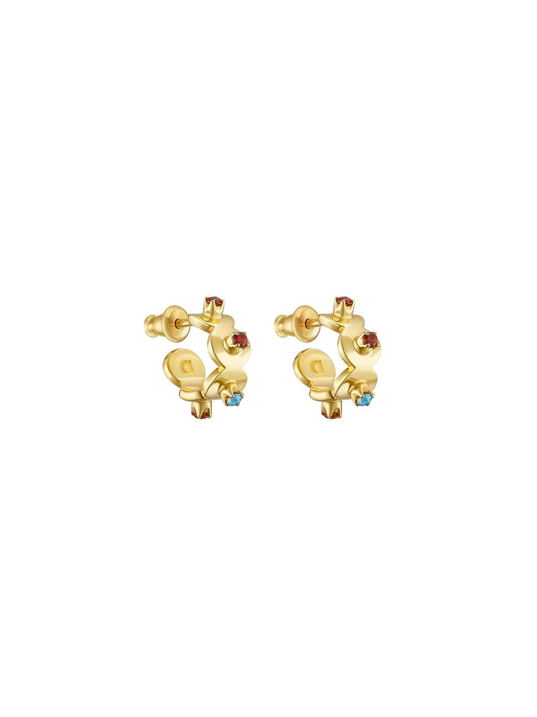 Avgvst x J.Kim Rolled-Out C-Earrings Gold Vermeil