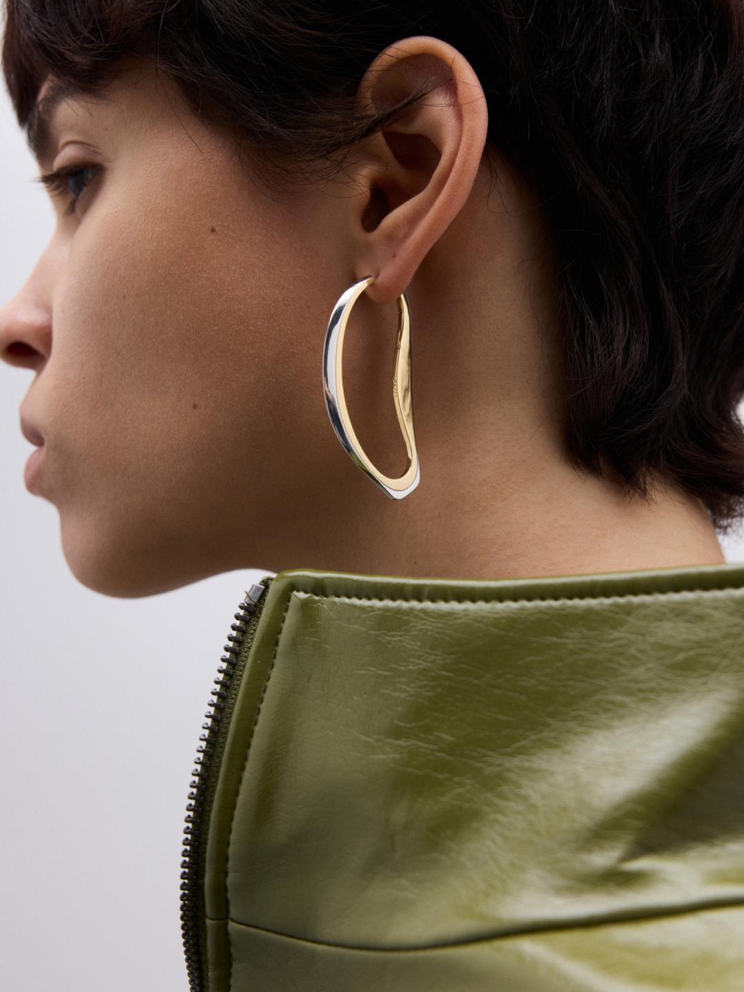 Bicolour Scissor Earrings