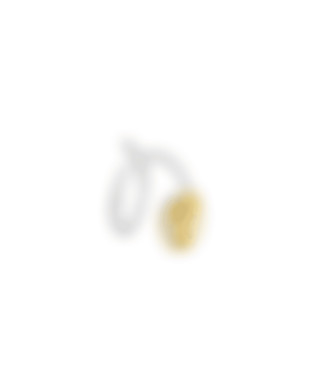 Swirl Seed Left Earring Gold Vermeil