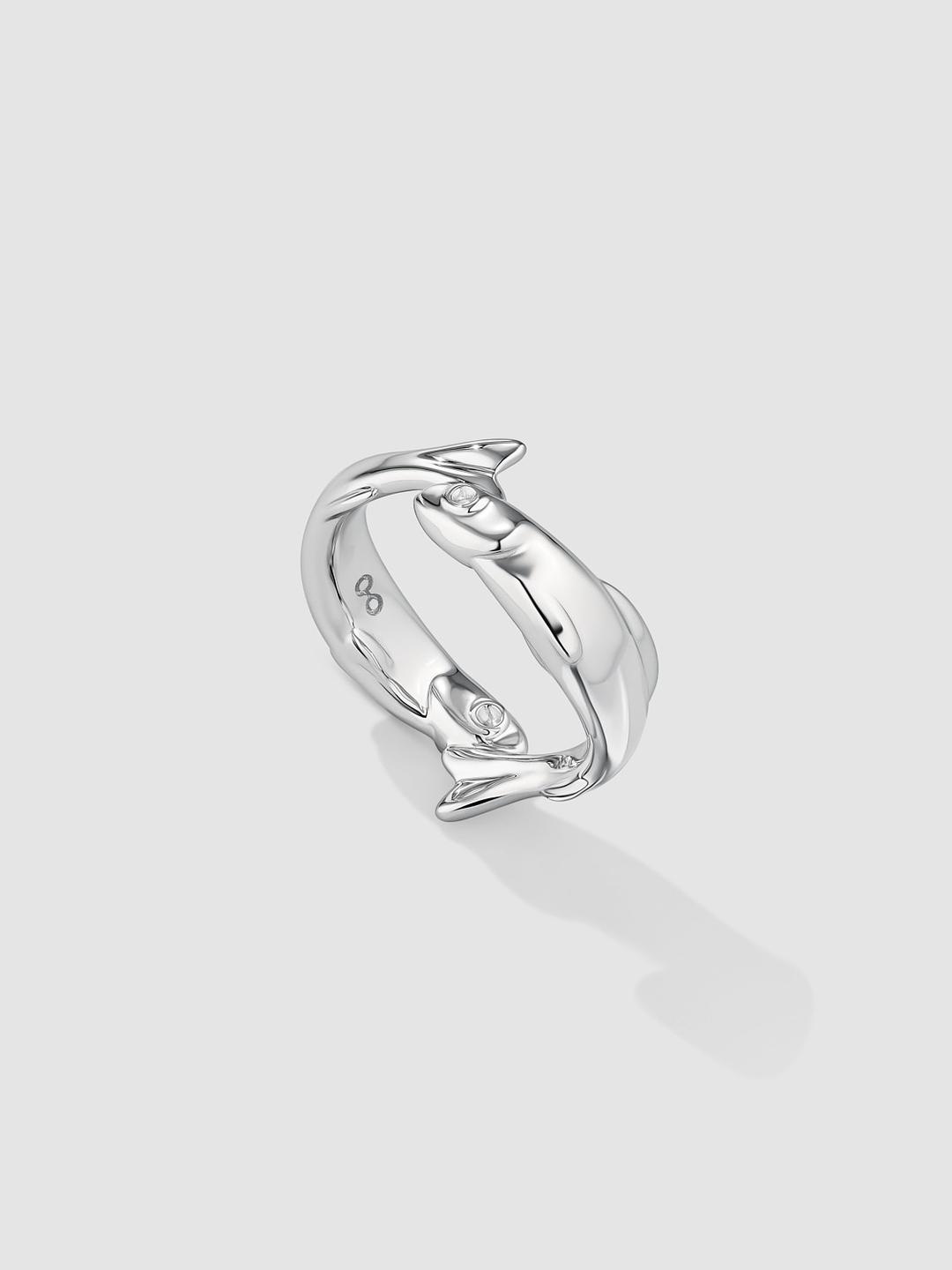 Twin Fish Ring