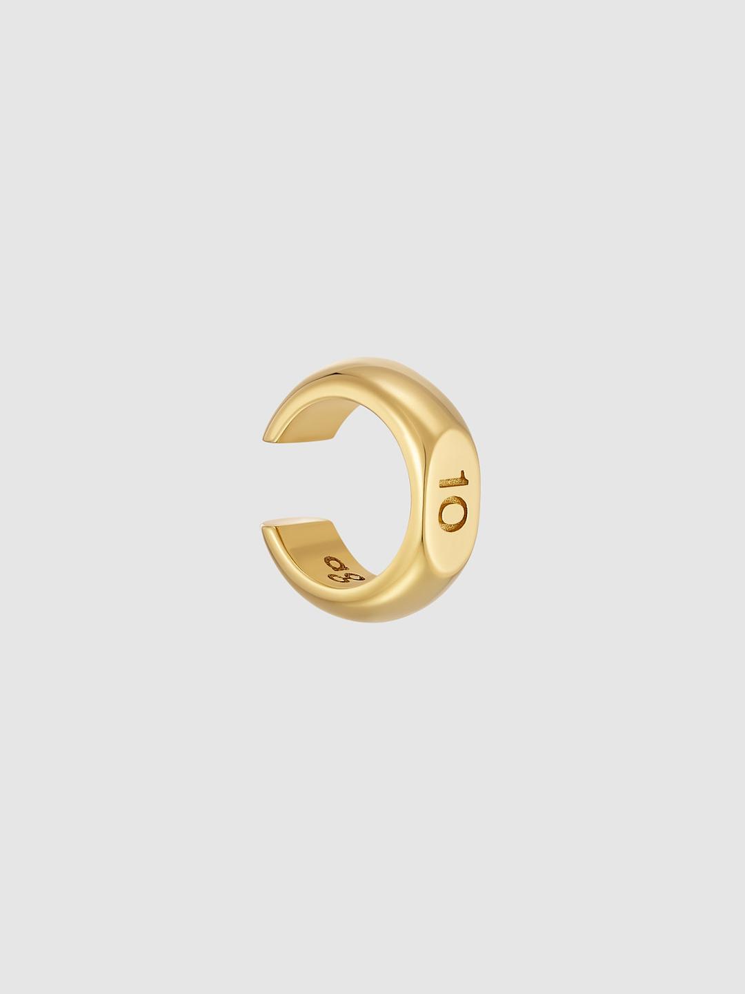 10 mm Diameter Earcuff Gold Vermeil