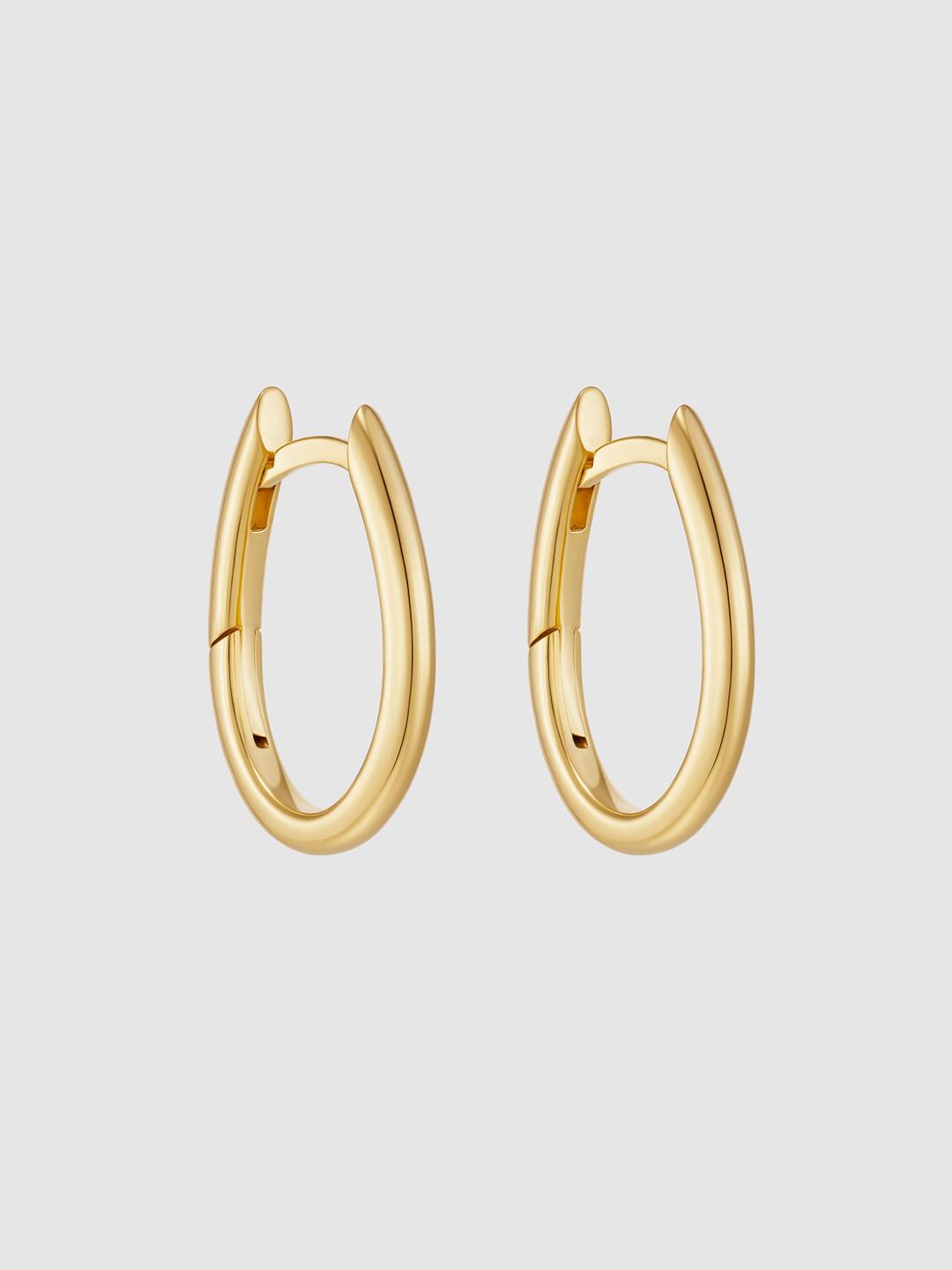 Small Alma Hoops Gold Vermeil
