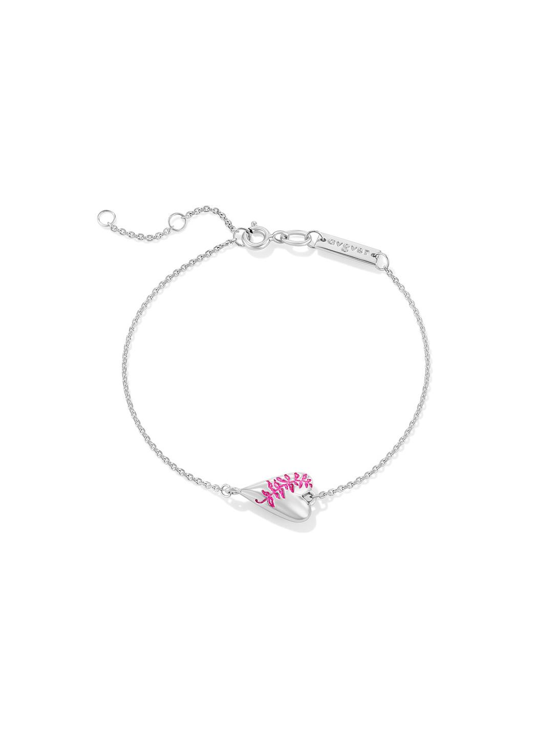 Fern Heart Bracelet Jarman's Pink