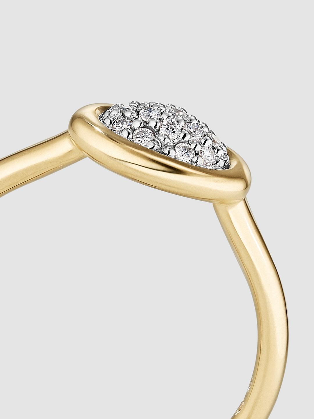 Diamonds Vienna Medallion Ring Yellow Gold