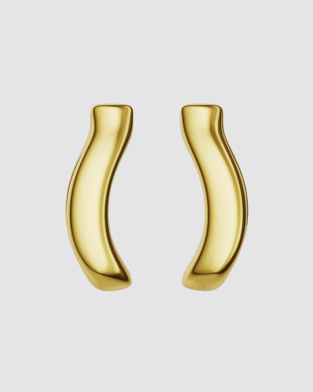 Spur Hoops Gold Plated