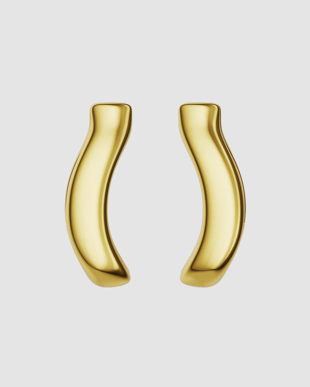 Spur Hoops Gold Vermeil