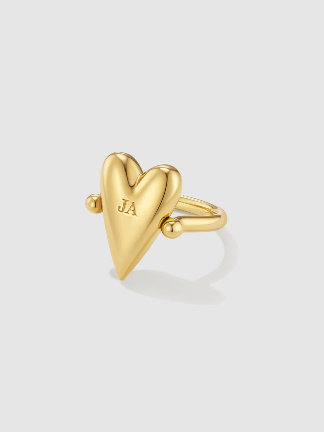 Ja/Nein Flip Ring Gold Plated