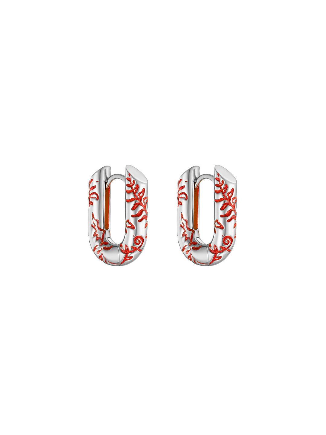 Fern U-earrings Jarman's Rust