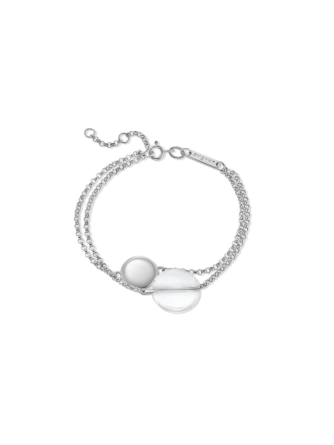 Eclipse Dual Layer Bracelet with Rock Crystal