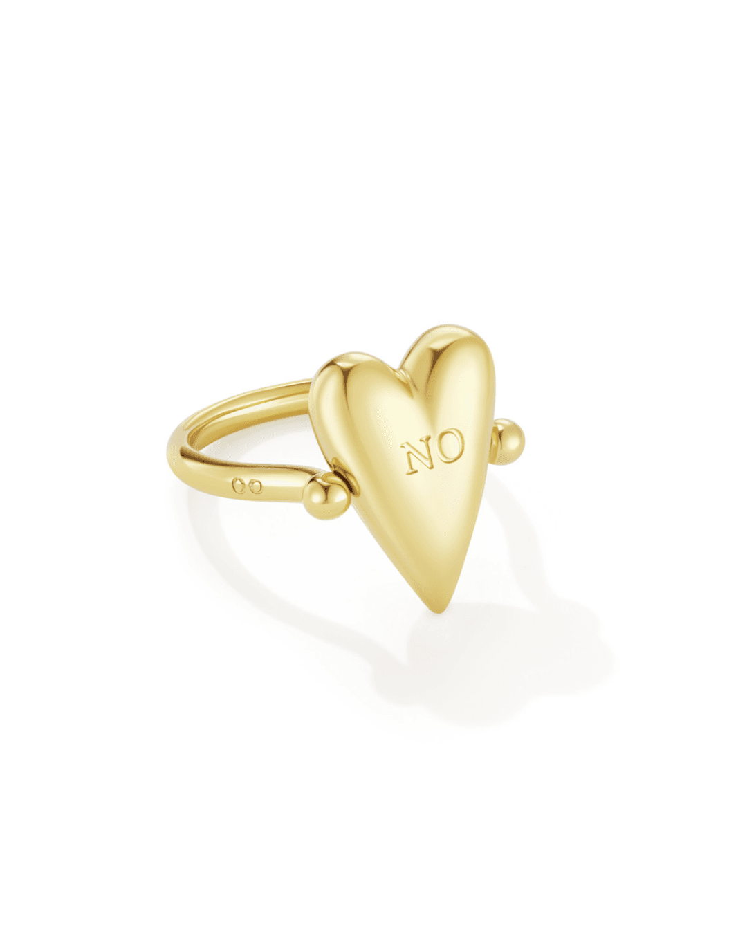 Heart of Avgvst Flip Ring Gold Vermeil