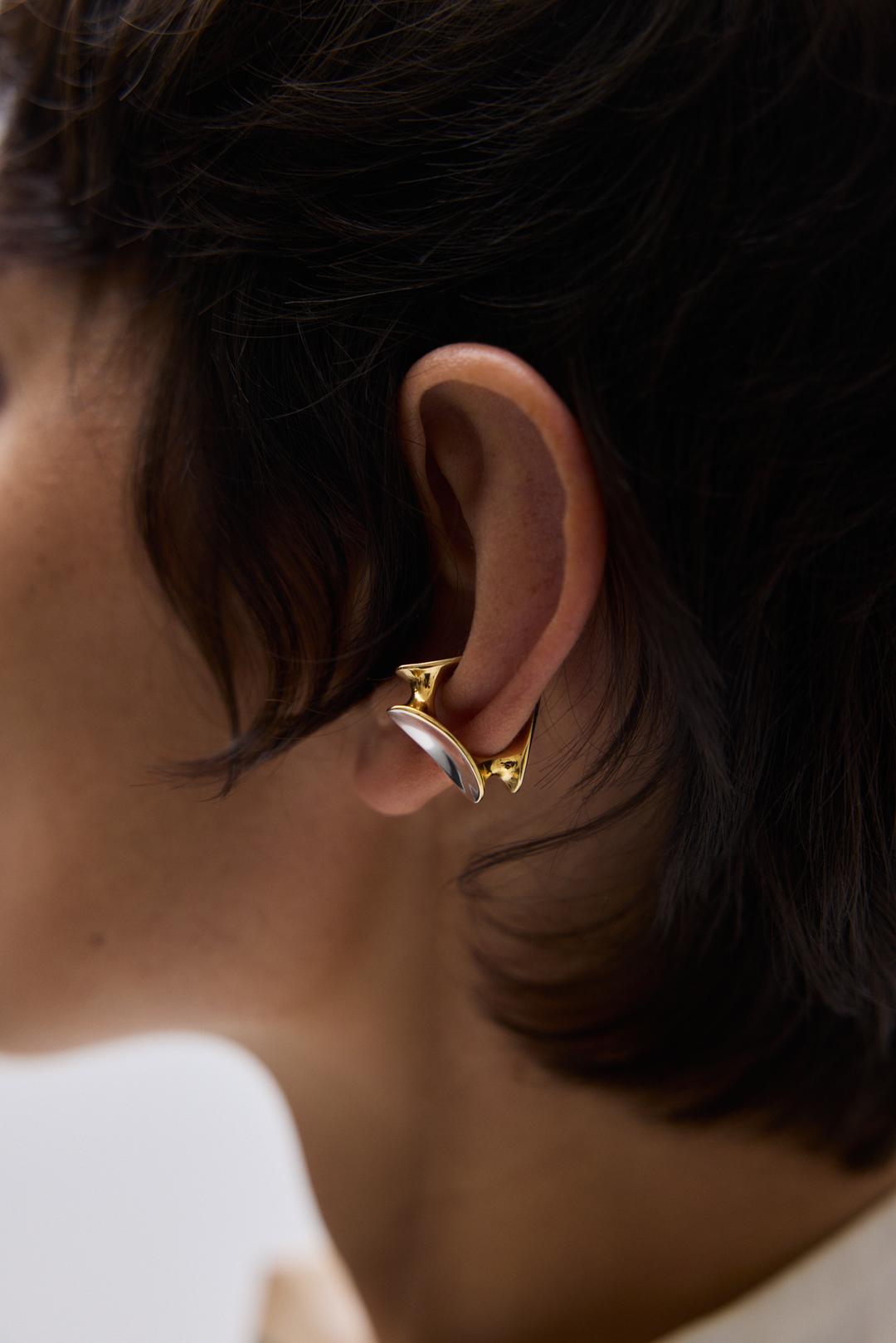 Triple Bicolour Earcuff