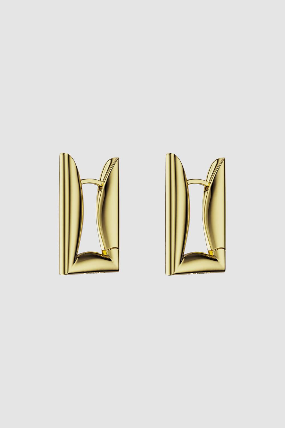 Second Contact Earrings Gold Vermeil