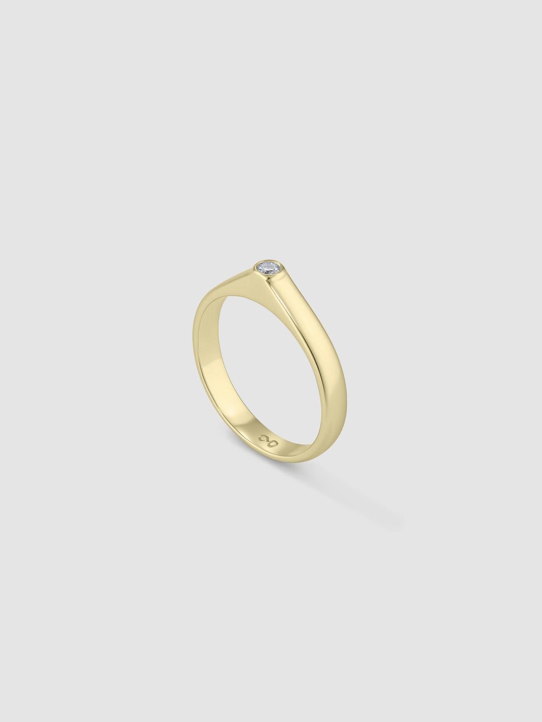 Stirrup Ring Yellow Gold