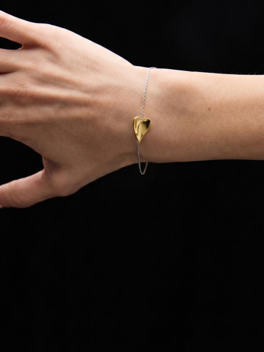 Sailing Heart Bracelet Gold Vermeil