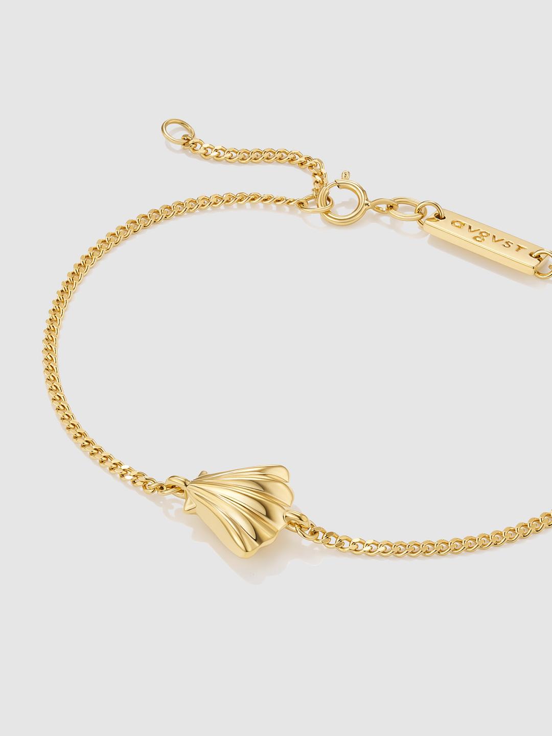 Scallop Bracelet Gold Plated