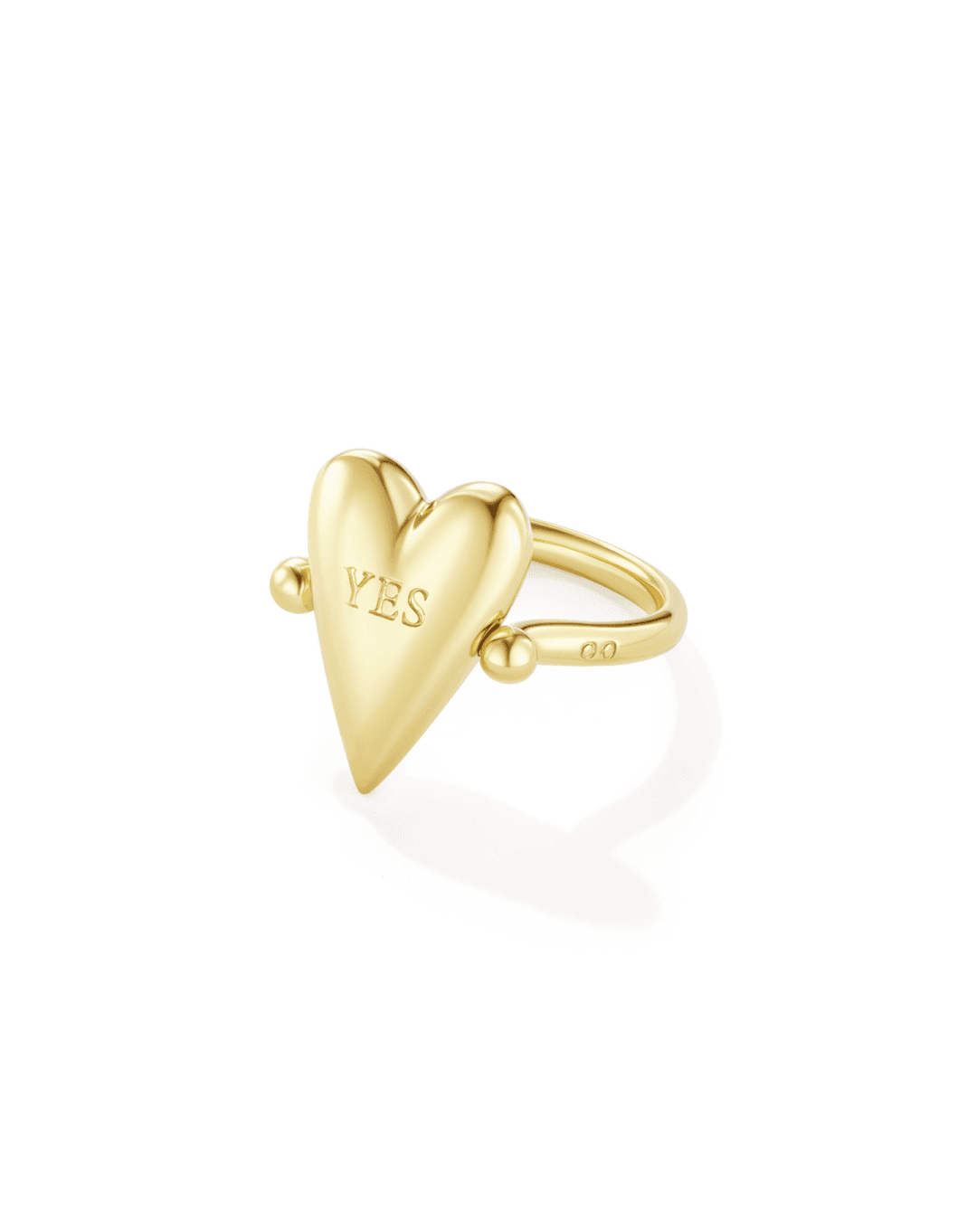 Heart of Avgvst Flip Ring Gold Vermeil