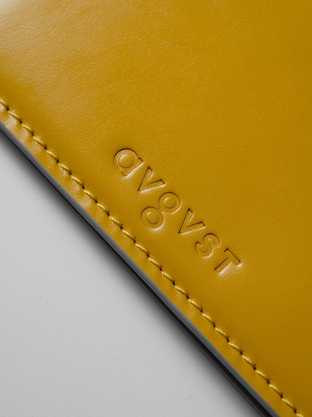 Yellow Leather Cardholder