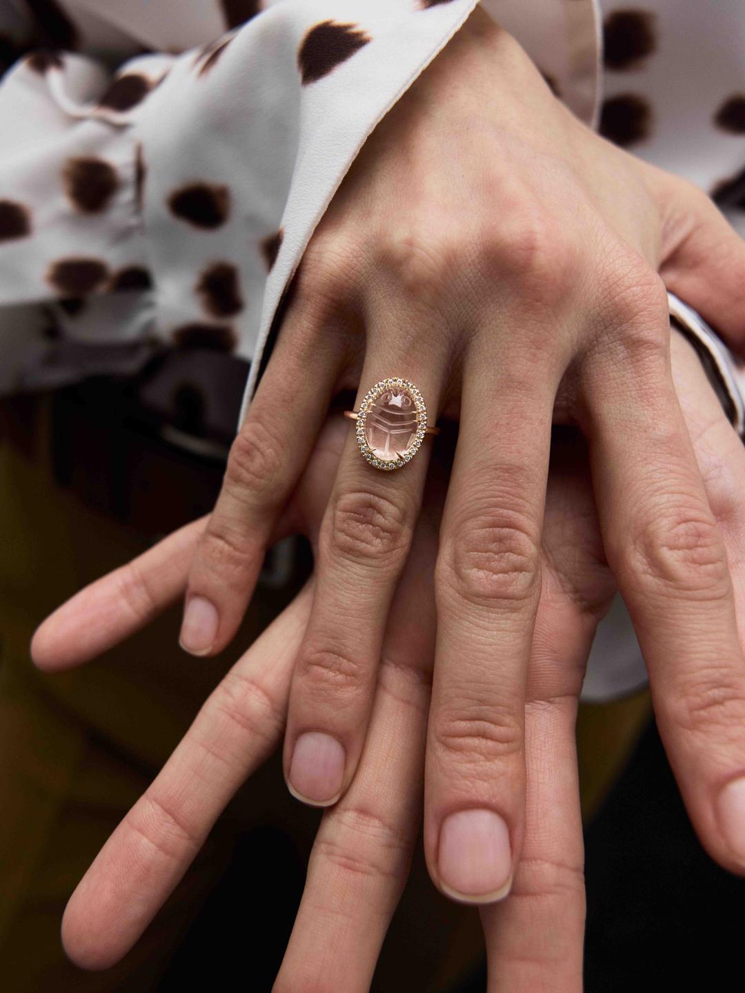 Scarab Ring in Yellow Gold