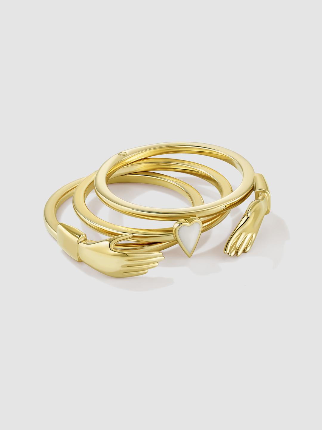Hand In Hand Ring Yellow Gold