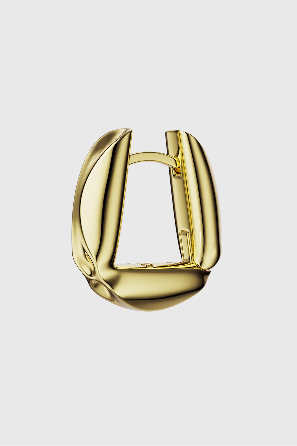 Third Contact Hoop Gold Vermeil