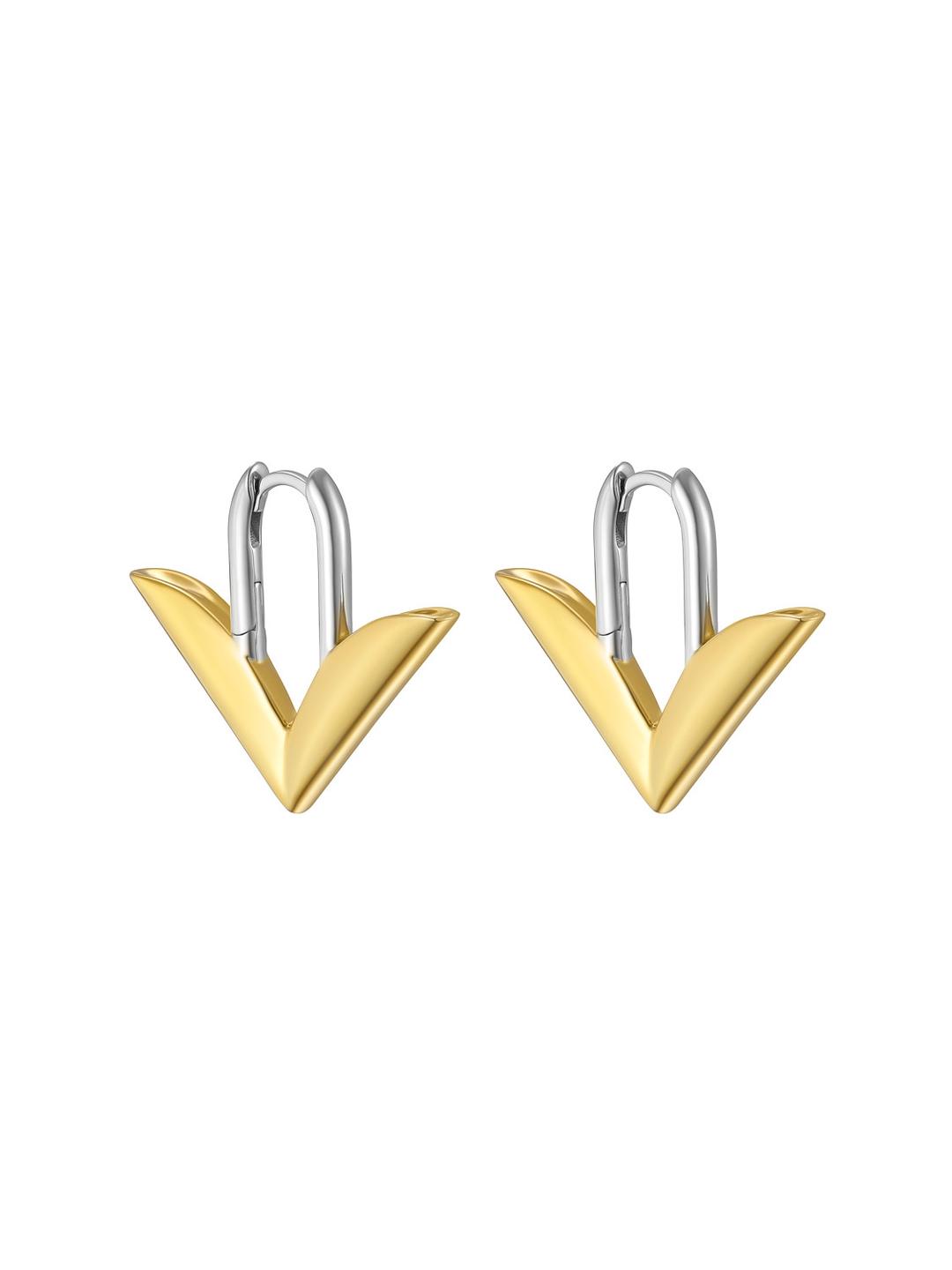 First Contact Earrings Gold Vermeil