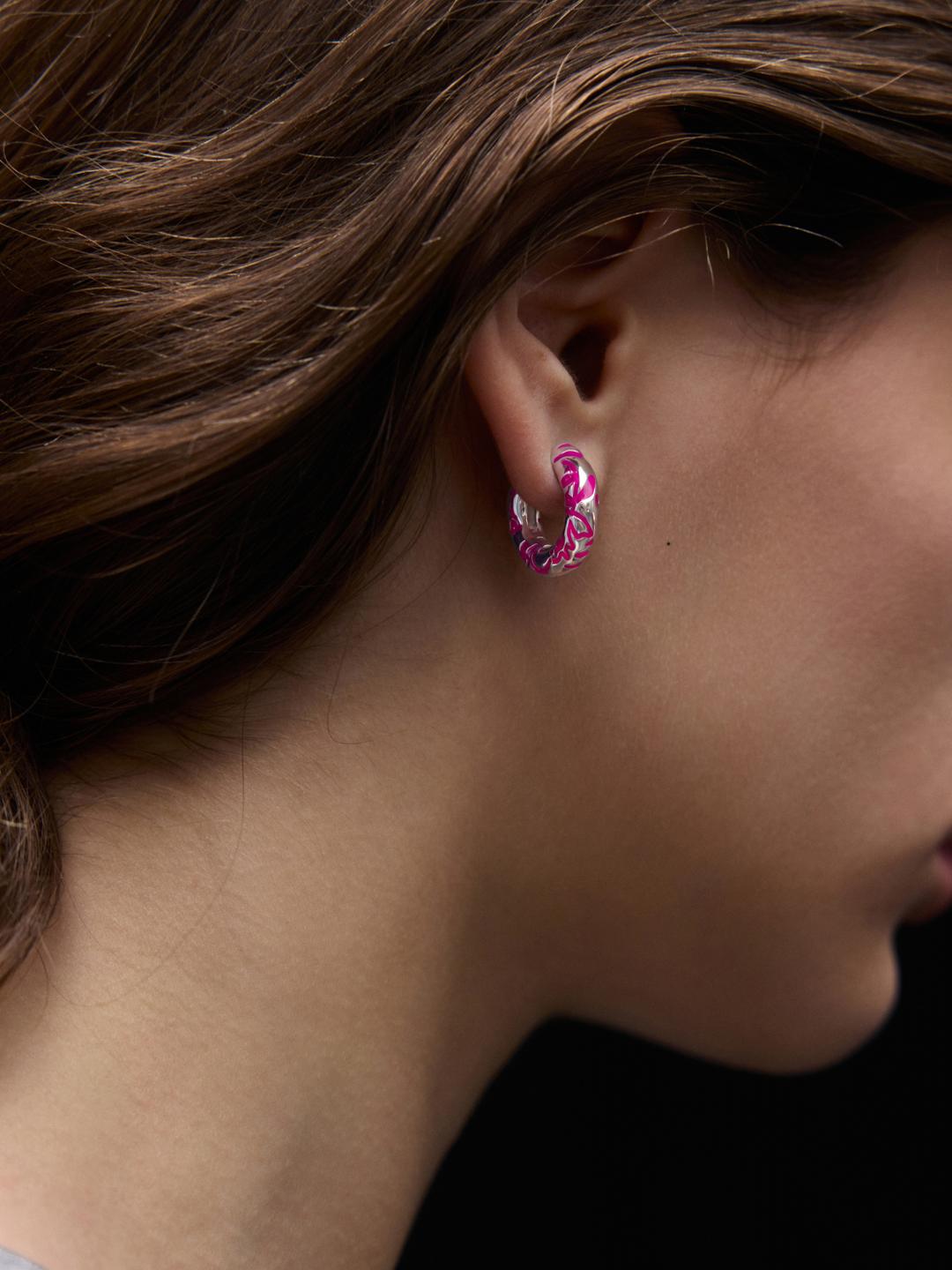 Fern Hoops Jarman's Pink