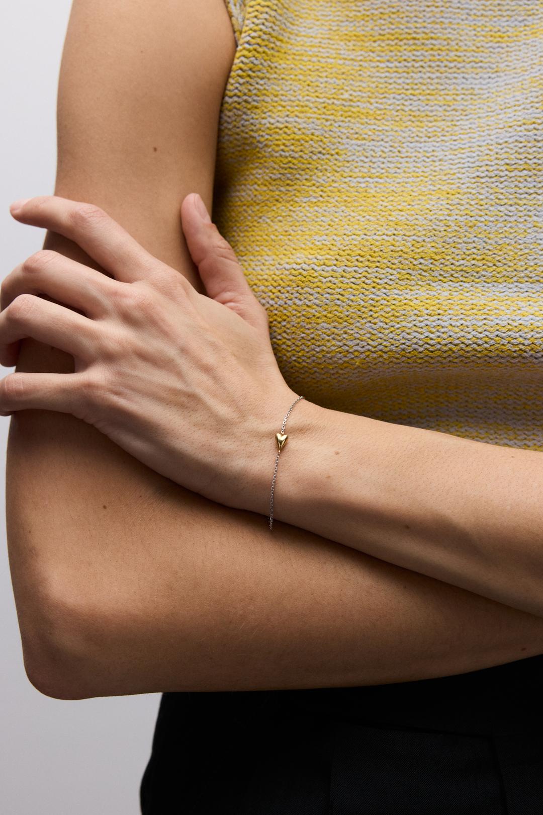Double Gold Heart Bracelet