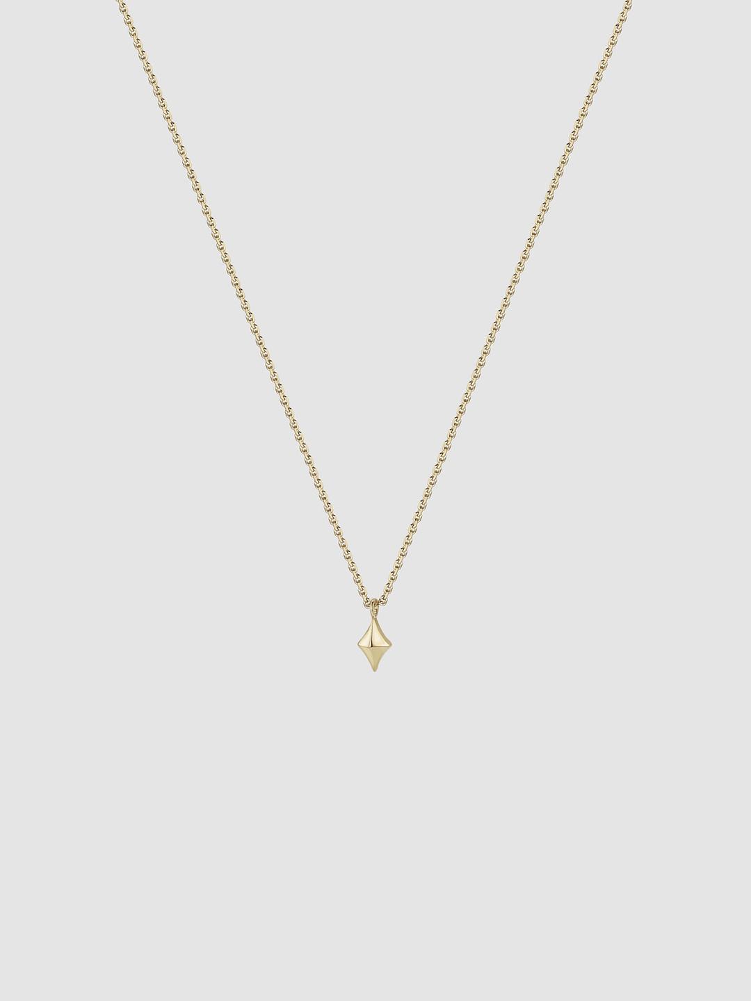 Teeny Sparkle Necklace Yellow Gold