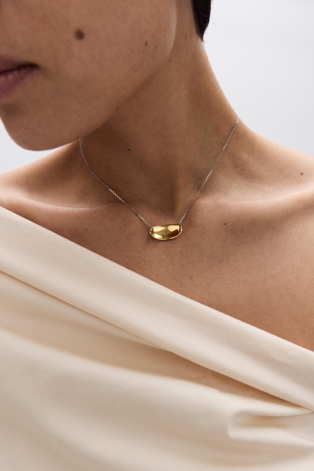 Ellipse Necklace Gold Vermeil