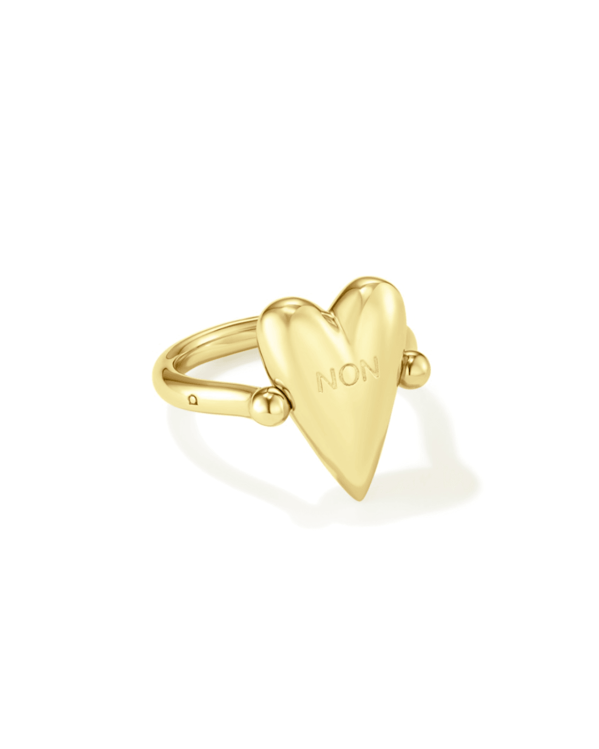 Oui/Non Flip Ring Gold Vermeil