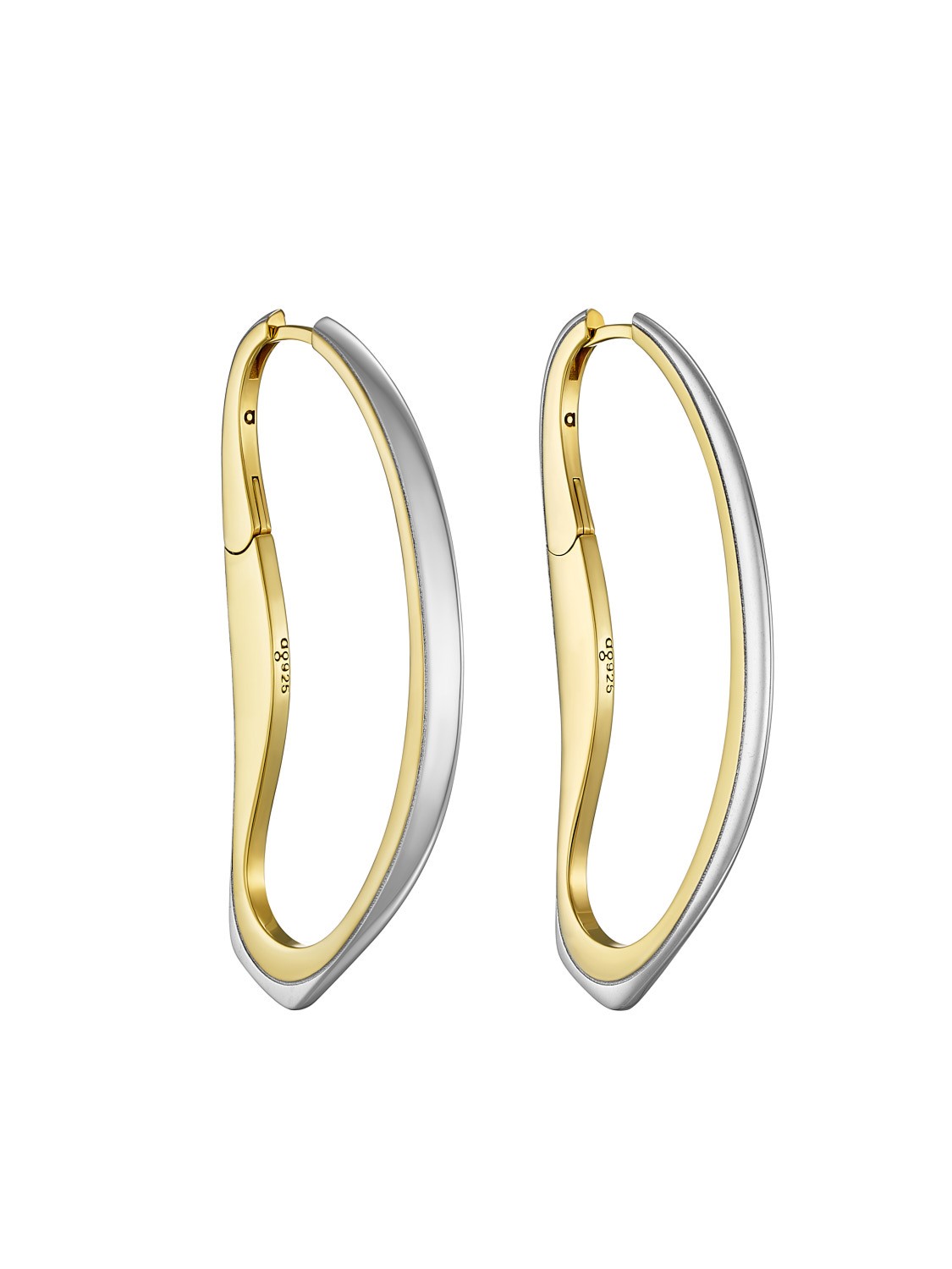 Bicolour Scissor Earrings