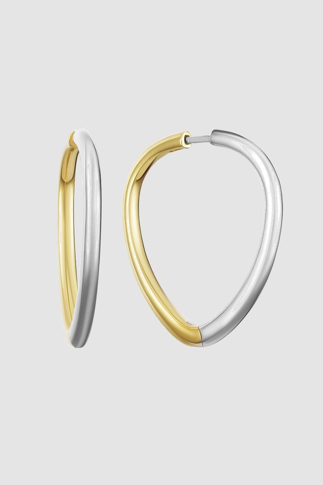 Shield-shaped Hoops Two-sided