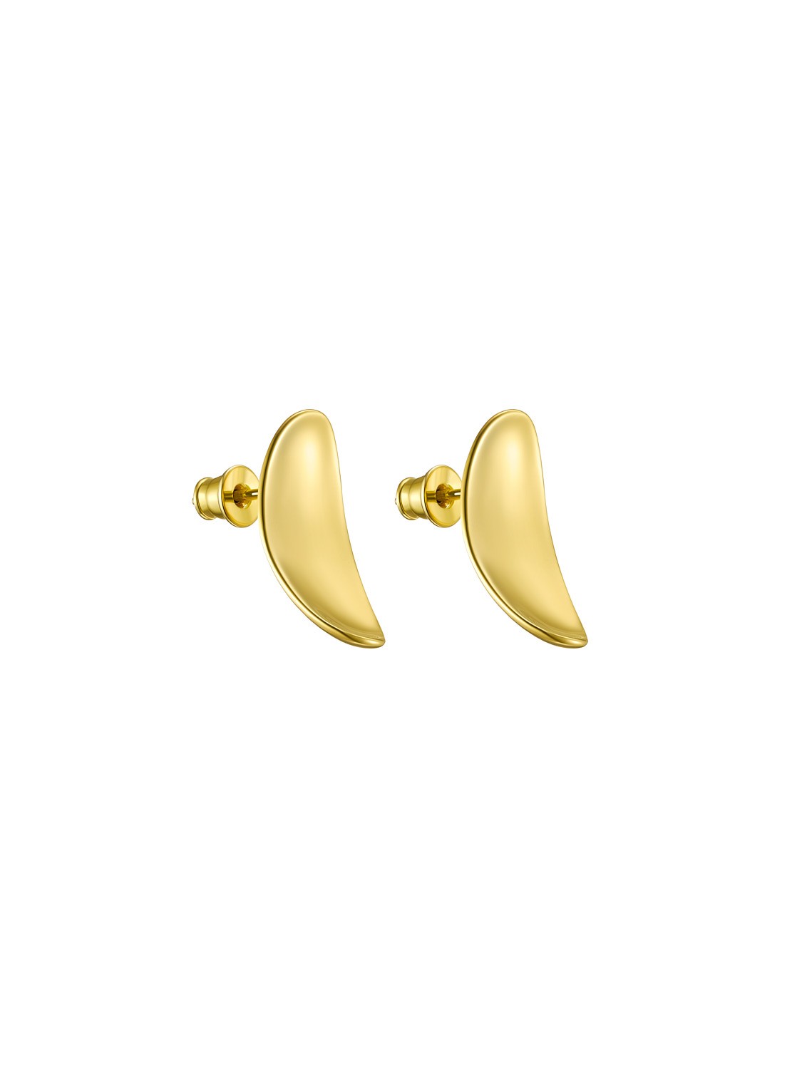 Ellipse Studs Gold Vermeil