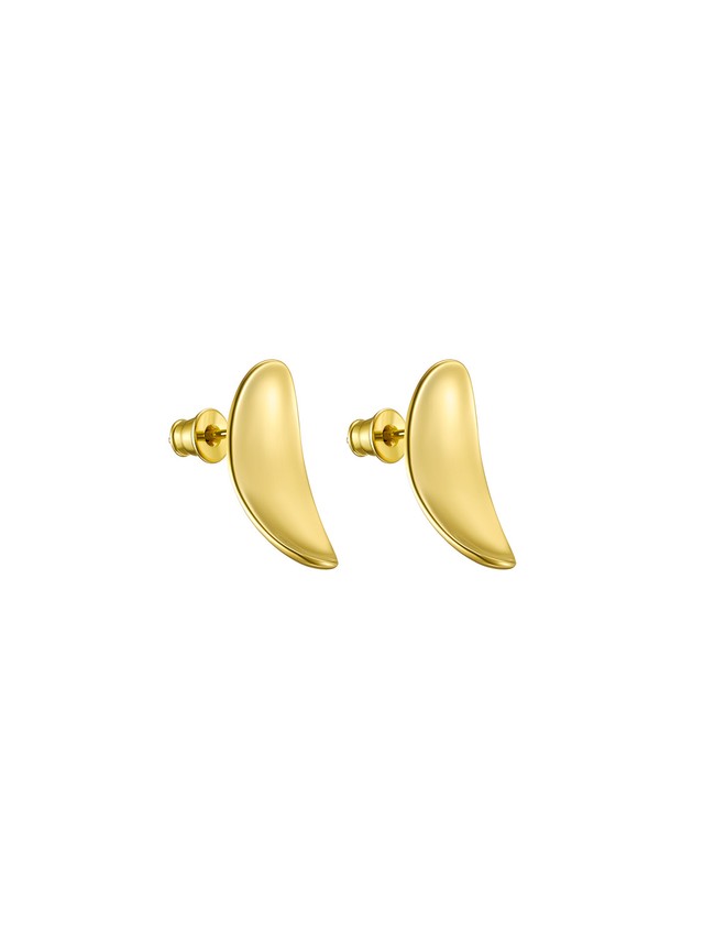 Ellipse Studs Gold Vermeil