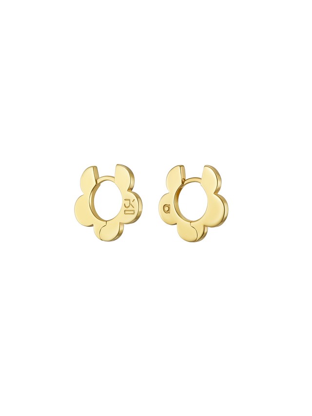 Avgvst x J.Kim Small Embrace Petal Hoops Gold Vermeil