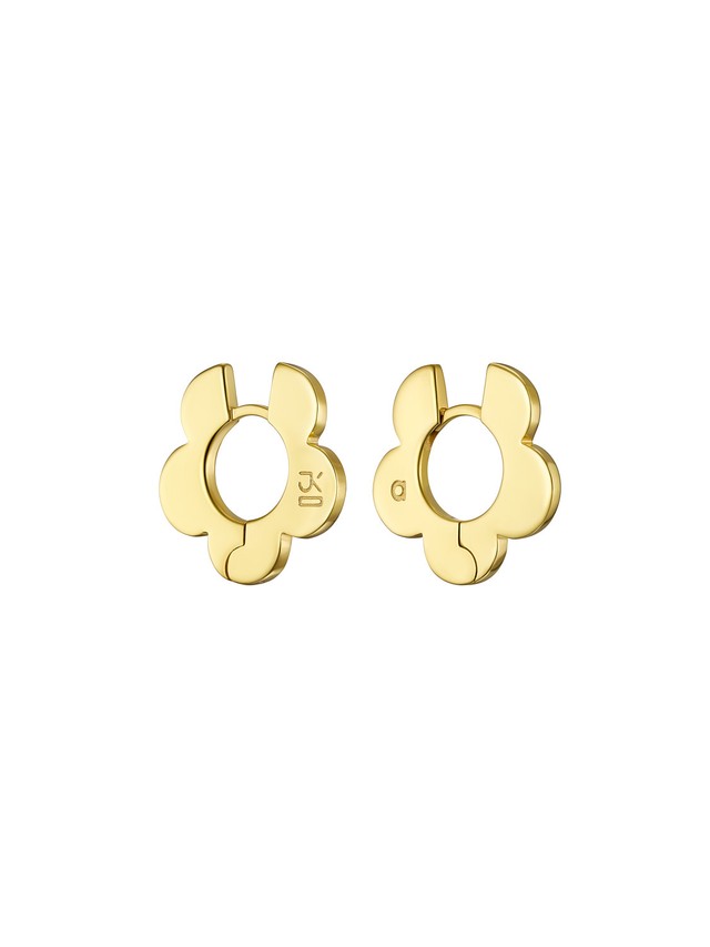 Avgvst x J.Kim Embrace Petal Hoops Gold Vermeil